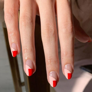 Buy 9 Fake Nails With Glue Full Coverage