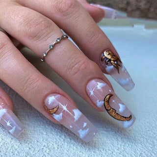 Buy 63 Fake Nails With Glue Full Coverage