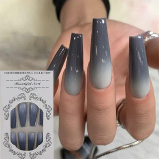 Buy 4 Fake Nails With Glue Full Coverage