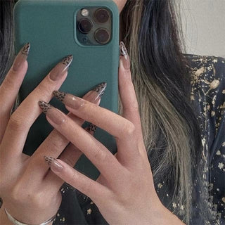 Buy 3 Fake Nails With Glue Full Coverage