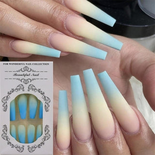 Buy 62 Fake Nails With Glue Full Coverage