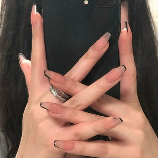 Buy 61 Fake Nails With Glue Full Coverage