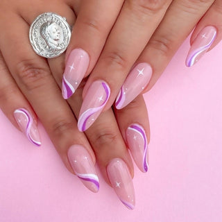Buy 8 Fake Nails With Glue Full Coverage