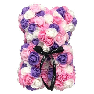 Buy pinkpurplebear 25cm Rose Teddy Bear