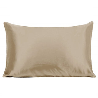 Buy beige-gray 100% Nature Mulberry Silk Pillowcase