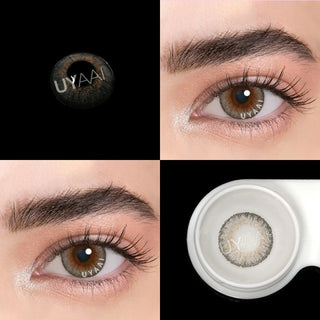 Buy sky-blue 2Pcs/pair Gray Series Color Contact Lenses Natural  Cosmetic Eye