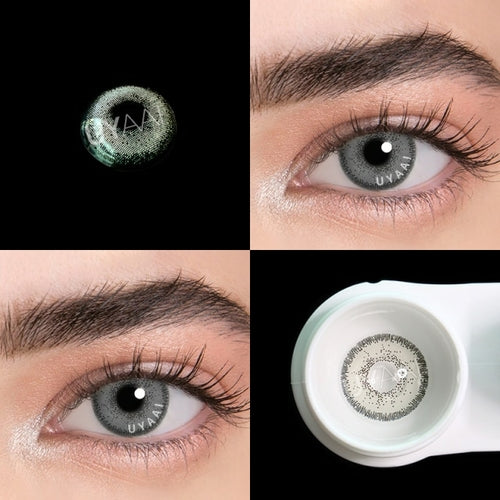2Pcs/pair Gray Series Color Contact Lenses Natural  Cosmetic Eye