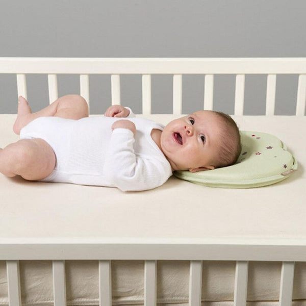 Newborn Infant Anti Roll Pillow Flat Head Neck Prevent Infant Support
