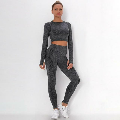 2pcs/set Vital Sport Suit Yoga Set Women vest bra Gym Workout Long