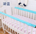 Cotton Thick Baby Crib Bed Guardrails' Protector 1 Pair Crib Bumper Strips for Newborn Baby Safety Protection Bumpers 5 Sizes