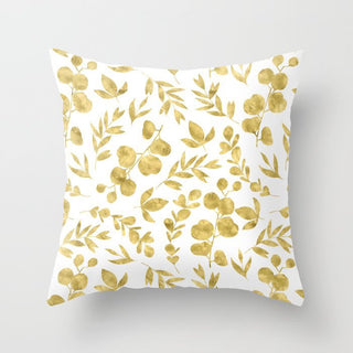 Buy gold-plants-009 Hot Gold Throw Pillows