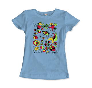 Buy light-blue Joan Miro Peces De Colores Artwork T-Shirt