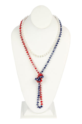 Buy usa-4 8mm Longline Hand Knotted Necklace