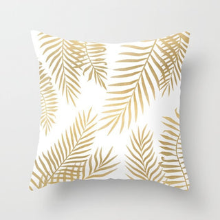 Buy gold-plants-024 Hot Gold Throw Pillows