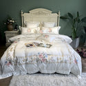 800TC Egyptian Cotton Luxury Embroidery White Bedding Set