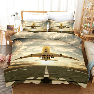 Buy 5 Wishstar 3D Bed Linen Airplane Digital Print