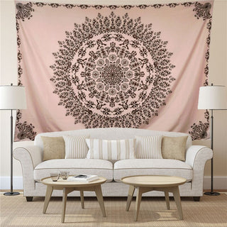 Buy d Pink Starry Sky Wall Carpet Tapestry Wall Hanging Moon Hippie Psychedelic Tapestry Mandala Floral Boho Decor Yoga Beach Blanket