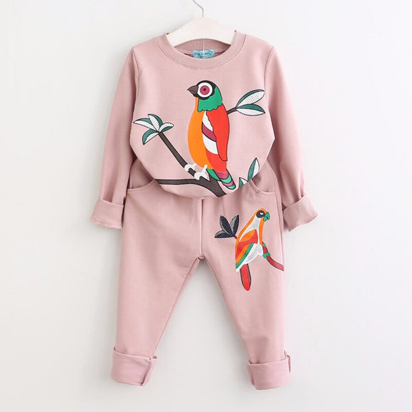 Toddler Girls Clothes Kids Autumn Winter T Shirt Pants Christmas Clothes Girls Printed Outfits Sport Suit Children Clothing Set