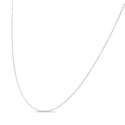 .925 Sterling Silver 0.7mm Slim and Dainty Unisex 18" Inch Ball Bead Chain Necklace