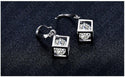 Set Square Pendant Necklace Earrings
