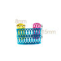 100pcs/Bag 15mm Mix Color Beads Hair Beads