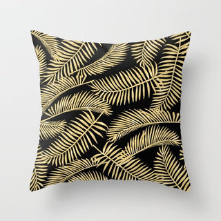 Buy gold-plants-031 Hot Gold Throw Pillows
