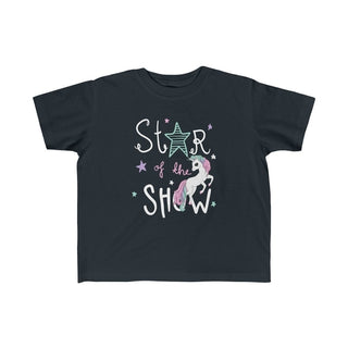 Buy black Star of the Show Unicorn Kid Girls Tee
