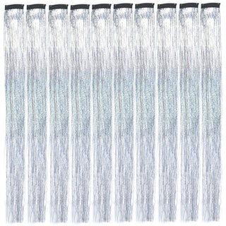 Buy t1b-33-27 10Pack Sparkle Tinsel Clip on in Hair Extensions