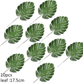 Buy b02-10pcs 5/10pcs Artificial Gold Green Turtle Leaf Scattered Tail Leaf Fake