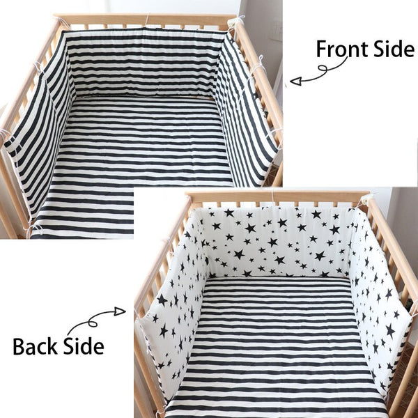 Nordic Baby Bed Bumpers for Newborns Thicken Star Crib Protector Cotton Infant Cot Around Cushion Room Decor for Boy Girl 1Pcs