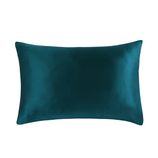 Buy peacock-blue 100% Nature Mulberry Silk Pillowcase