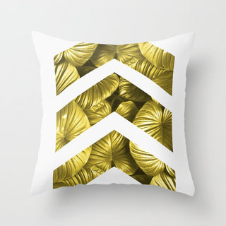 Buy gold-plants-040 Hot Gold Throw Pillows