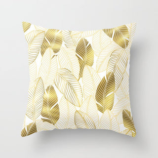 Buy gold-plants-026 Hot Gold Throw Pillows