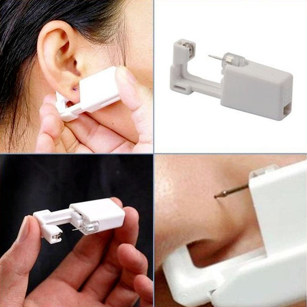 5pcs Ear Piercing Gun Kit Disposable Disinfect Safety Earring Piercer