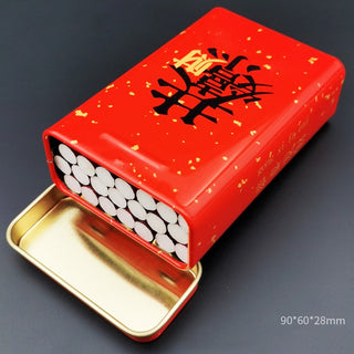 Buy style-2-red 1pc Tin Cigarettes Cases Boxes Holder Sealed Tobacco Humidor Rolling Paper Storage Box Eiffel Tower Printed Smoking Accessories