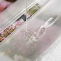 100% EVA 17S Thickened 3D Shower Curtain Waterproof Luxury Transparent Translucent Bathroom Mildew Plastic Bath With Hook