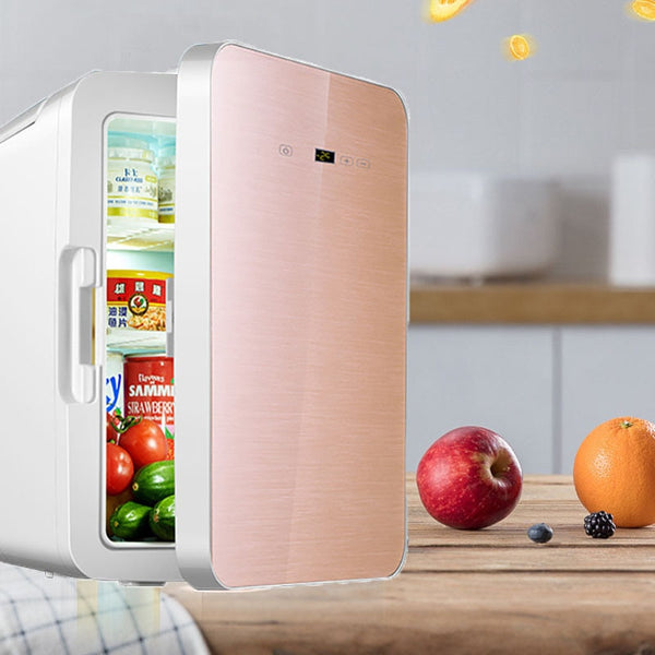 12L Portable Mini Refrigerator Student Dormitory Heating and Cooling Cosmetics Car Home Dual-Use Refrigeration and Preservation