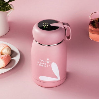Buy pink Intelligent Thermos Bottle Temperature Display  Stainless Steel Vacuum