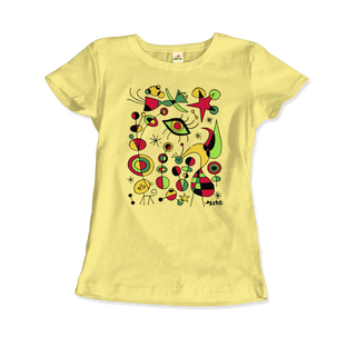 Buy spring-yellow Joan Miro Peces De Colores Artwork T-Shirt