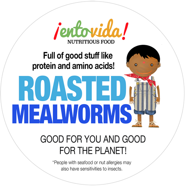 Whole Roasted Mealworms - 2 Ounces