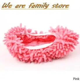 Buy pink 1 PC Dust Cleaner Grazing Slippers House Bathroom Floor Cleaning Mop Cloths Clean Slipper Microfiber Lazy Shoes Cover