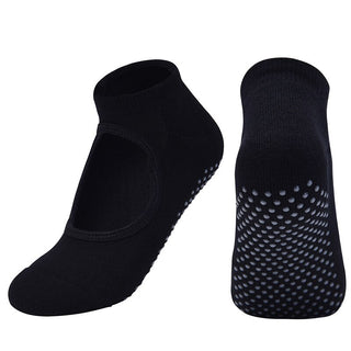 Buy 1-pair19 Hot Breathable Anti-Friction Women Yoga Socks Silicone Non Slip