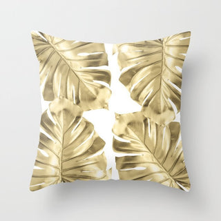 Buy gold-plants-022 Hot Gold Throw Pillows
