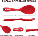 WALFOS Food Grade Heat Resistant Silicone Rice Spoon Heat Resistant Sushi Scoop Silicone Plastic Rice Paddle