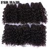 FSR Synthetic Hair Weave Short Kinky Curly Hair Weaving 6 Pieces/Lot 210g Hair Product - Webster.direct