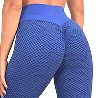 Buy blue SVOKOR Women Leggings High Waist Dot Fitness