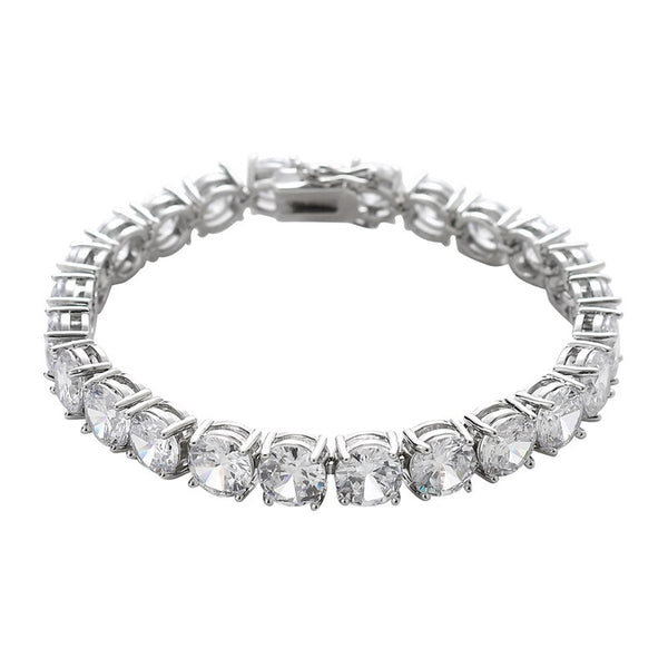 8mm wide AAA+ Cubic Zirconia Paved Bling Iced Out 1 Row CZ Stone