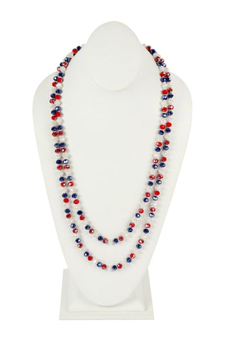 Buy usa-2 8mm Longline Hand Knotted Necklace