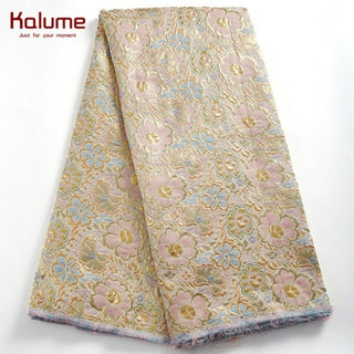Buy 5 African Brocade Lace Fabric