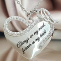 Always On My Mind Forever In My Heart Elegant Heart Angel Wing Charm